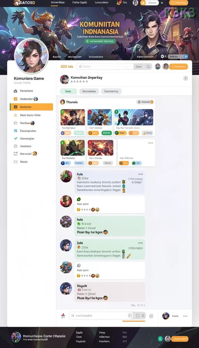 Cuplikan layar RDI88 — menu navigasi